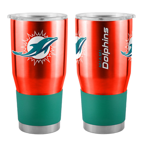 Miami Dolphins Travel Tumbler 30oz Stainless Steel