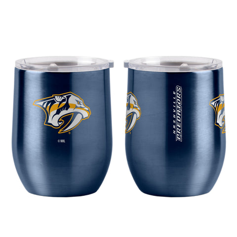 Nashville Predators Travel Tumbler 16oz Stainless Steel Curved Special Order