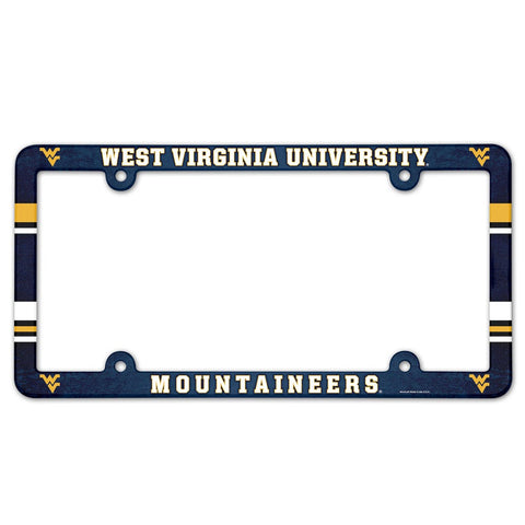 West Virginia Mountaineers License Plate Frame Full Color