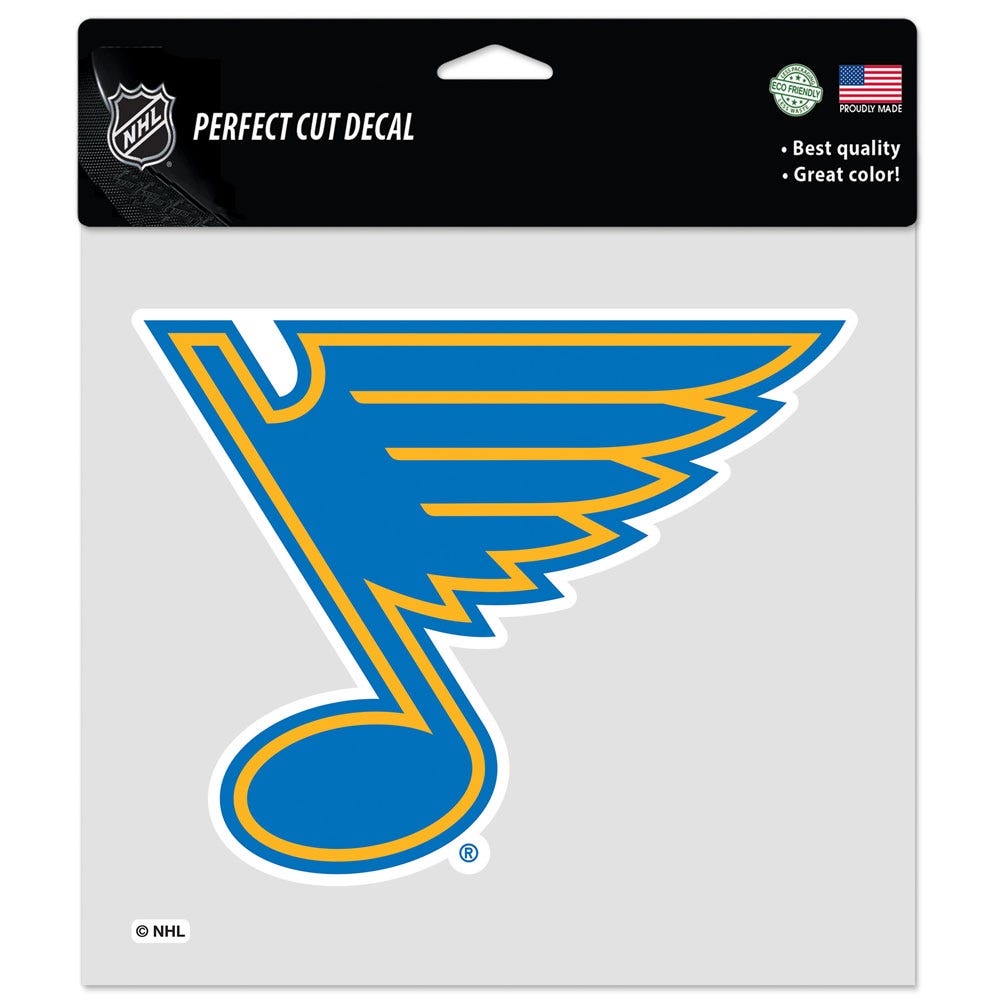 St. Louis Blues Decal 8x8 Perfect Cut Color Special Order
