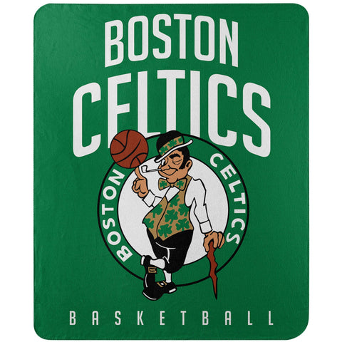 Boston Celtics Blanket 50x60 Fleece Lay Up Design