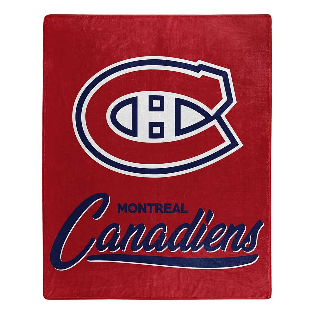 Montreal Canadiens Blanket 50x60 Raschel Signature Design