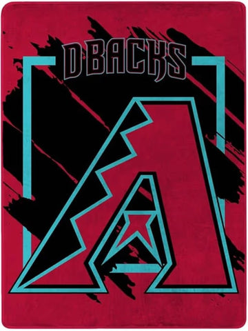 Arizona Diamondbacks Blanket 46x60 Micro Raschel Dimensional Design Rolled