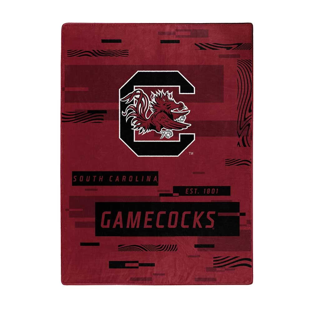 South Carolina Gamecocks Blanket 60x80 Raschel Digitize Design
