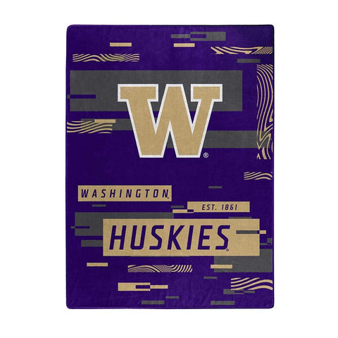 Washington Huskies Blanket 60x80 Raschel Digitize Design