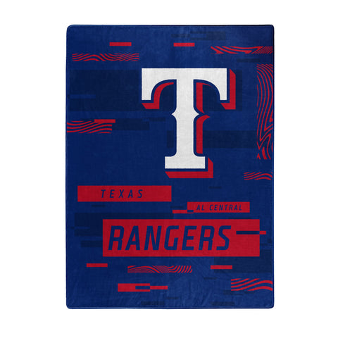 Texas Rangers Blanket 60x80 Raschel Digitize Design