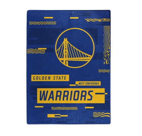 Golden State Warriors Blanket 60x80 Raschel Digitize Design