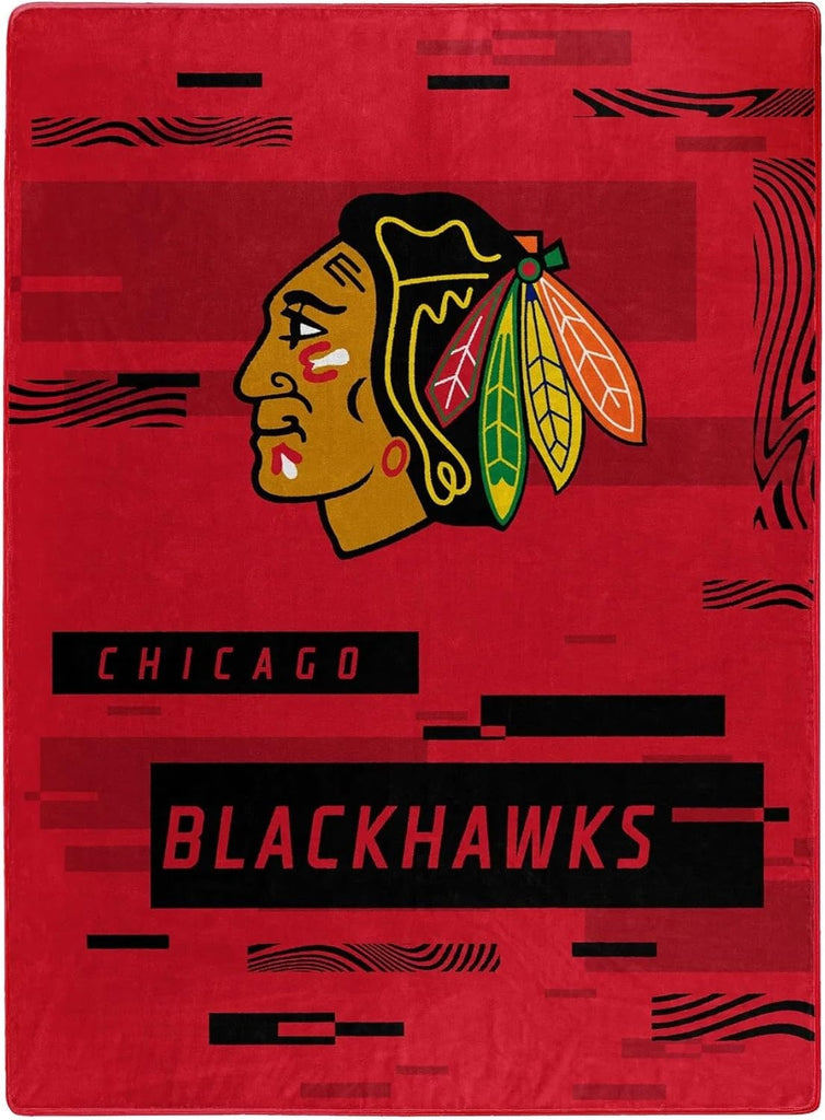 Chicago Blackhawks Blanket 60x80 Raschel Digitize Design