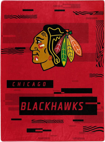 Chicago Blackhawks Blanket 60x80 Raschel Digitize Design
