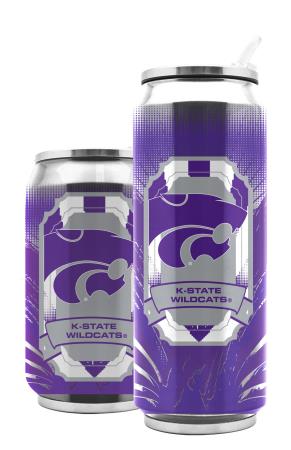 Kansas State Wildcats Stainless Steel Thermo Can 16.9 ounces Special Order