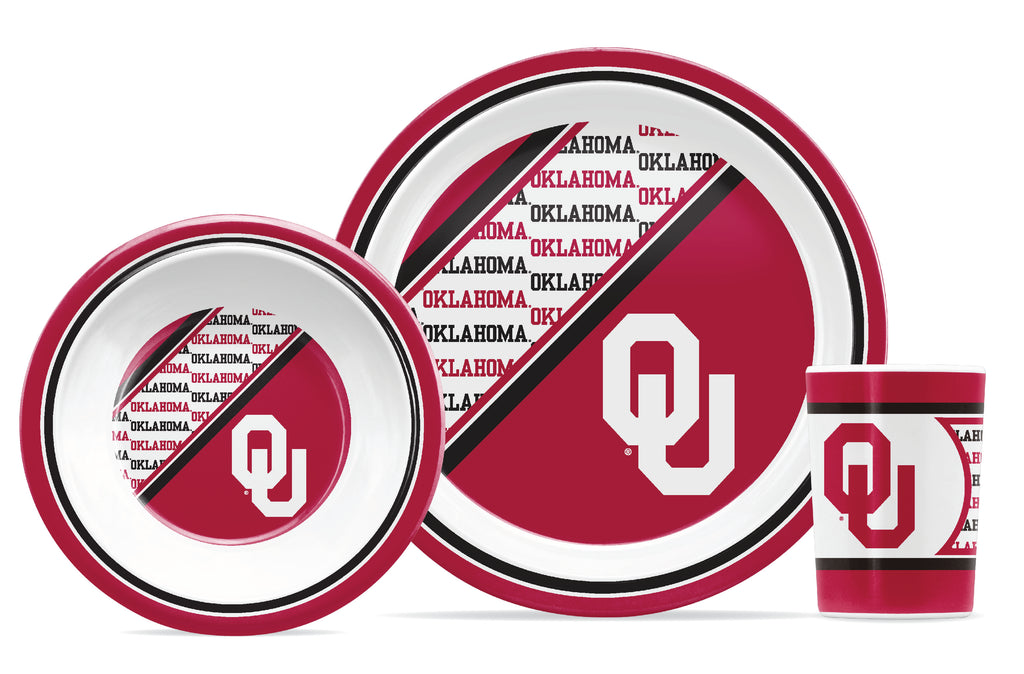 Oklahoma Sooners Dinner Set Child 5 Piece CO