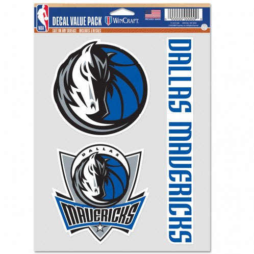 Dallas Mavericks Â Decal Multi Use Fan 3 Pack