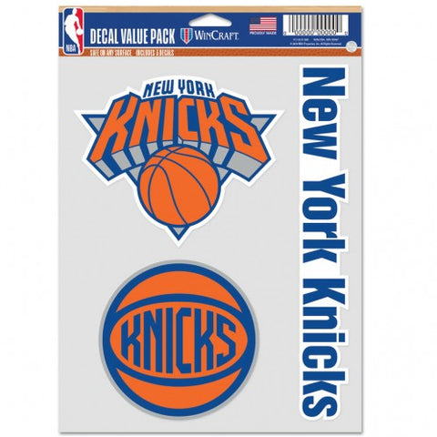 New York Knicks Decal Multi Use Fan 3 Pack