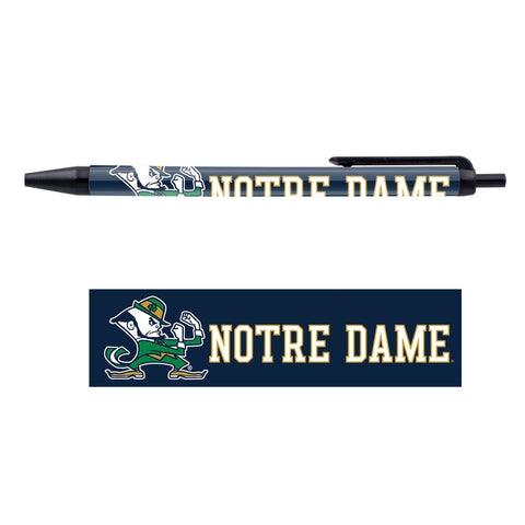 Notre Dame Fighting Irish Pens 5 Pack Leprechaun Design