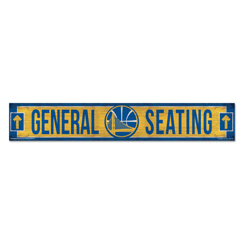 Golden State Warriors Sign 6x36 Wood General Seating