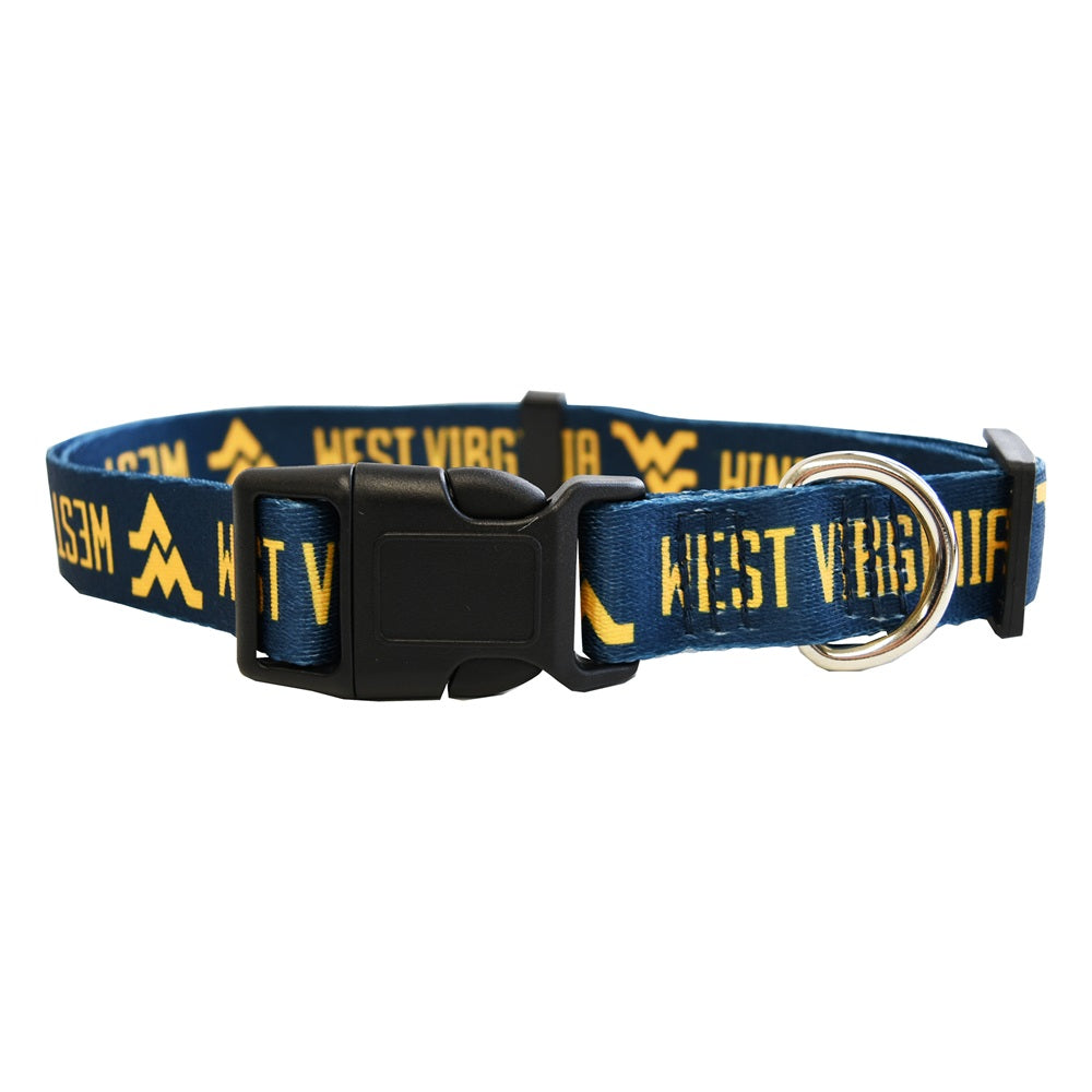 West Virginia Mountaineers Pet Collar Size S