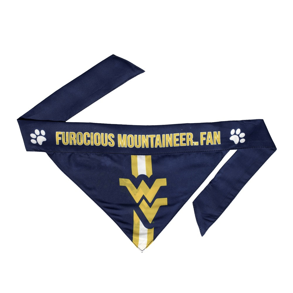 West Virginia Mountaineers Pet Bandanna Size