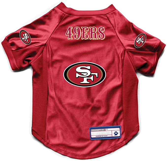 San Francisco 49ers Pet Jersey Stretch Size