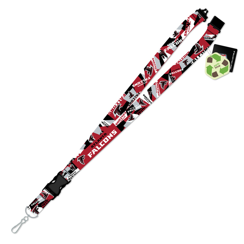 Atlanta Falcons Lanyard Shattered Design