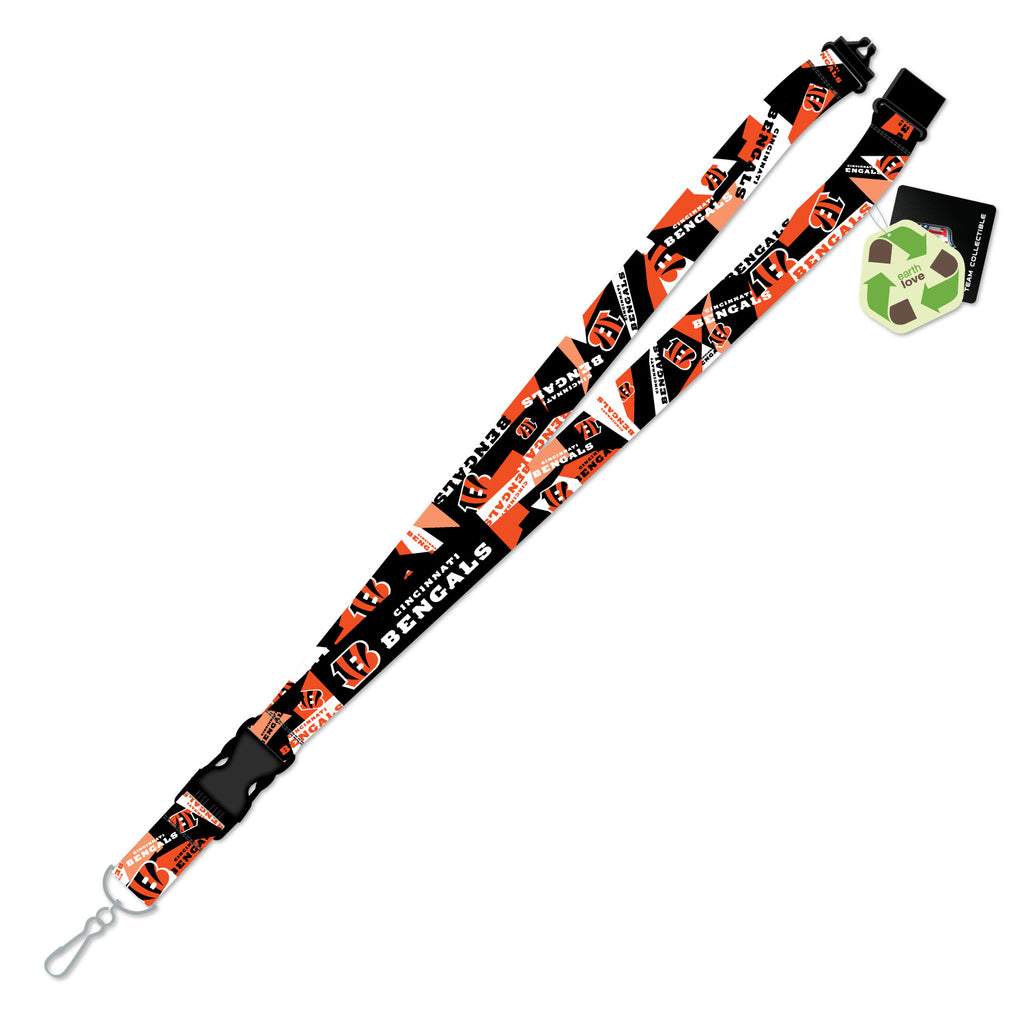 Cincinnati Bengals Lanyard Shattered Design
