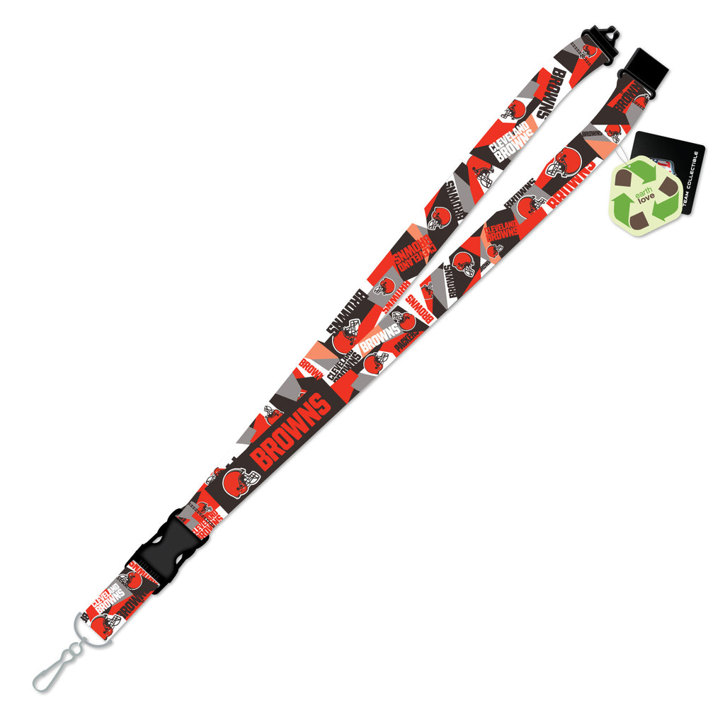 Cleveland Browns Lanyard Shattered Design