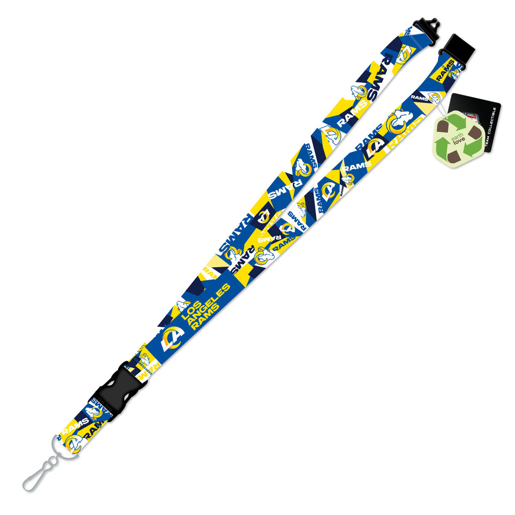 Los Angeles Rams Lanyard Shattered Design