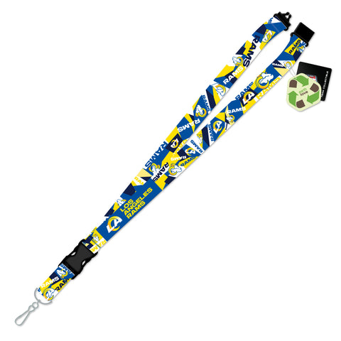 Los Angeles Rams Lanyard Shattered Design