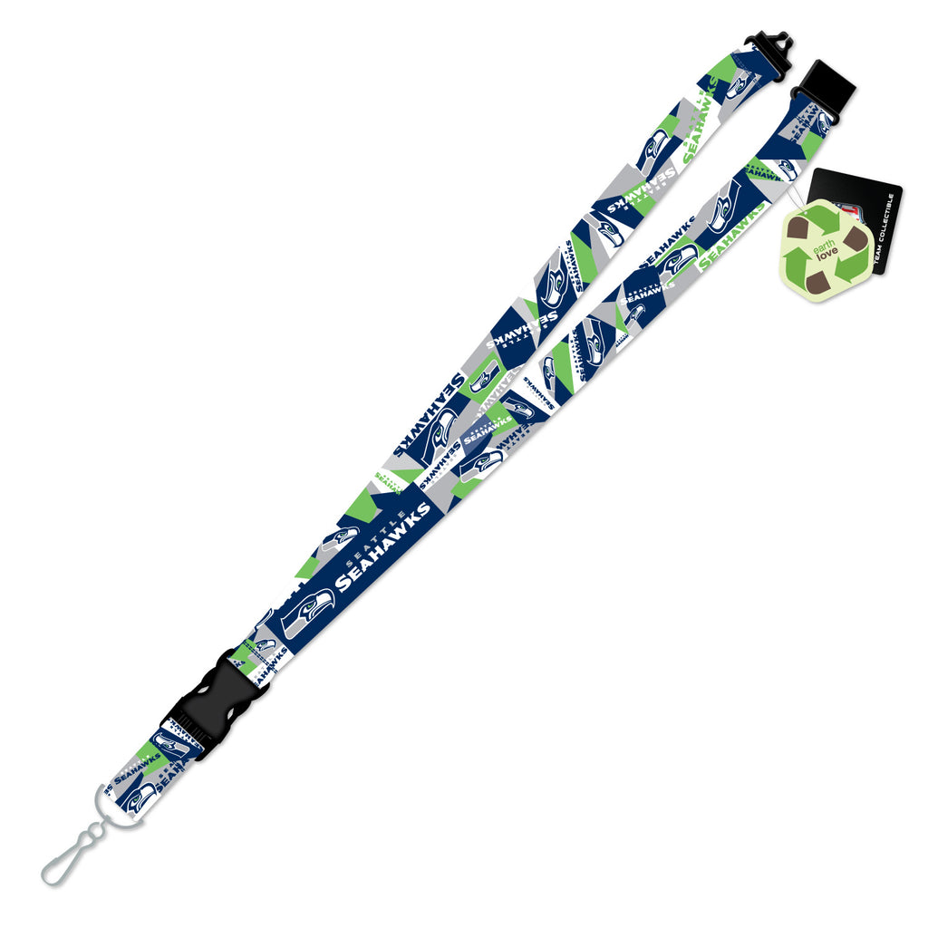 Seattle Seahawks Lanyard Shattered Design