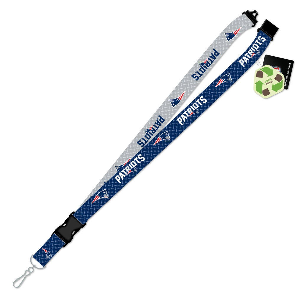 New England Patriots Lanyard Sustainable Diamond Plate