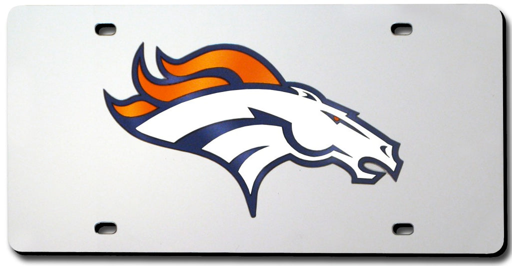 Denver Broncos License Plate Laser Cut