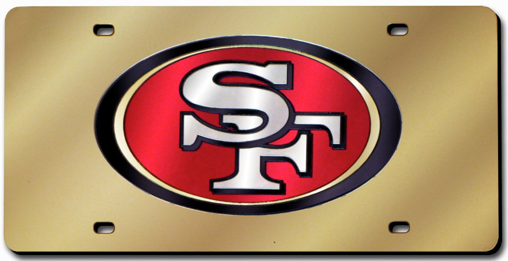 San Francisco 49ers License Plate Laser Cut
