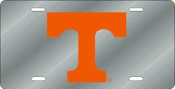Tennessee Volunteers License Plate Laser Cut Silver Special Order