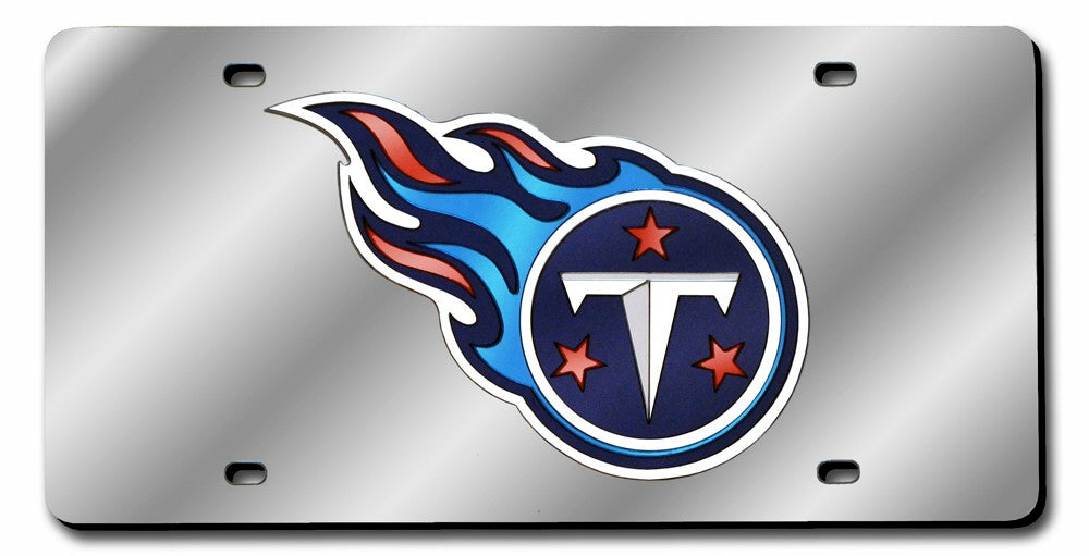 Tennessee Titans Laser Cut Silver License Plate Special Order