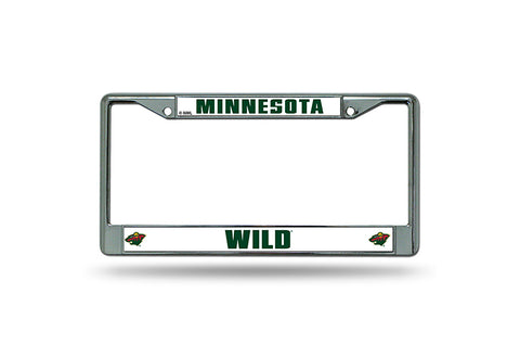 Minnesota Wild License Plate Frame Chrome