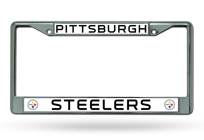 Pittsburgh Steelers License Plate Frame Chrome