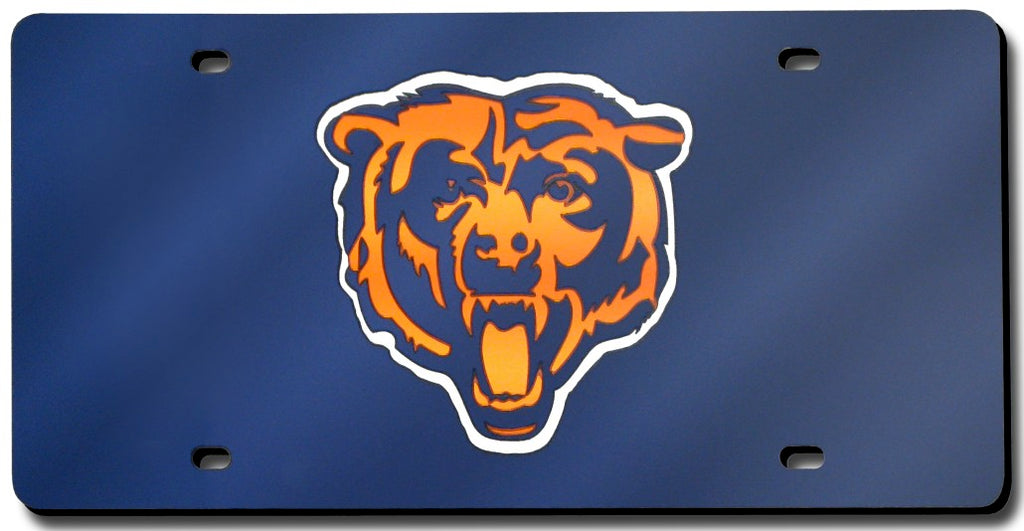 Chicago Bears License Plate Laser Cut