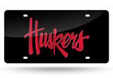 Nebraska Cornhuskers License Plate Laser Cut