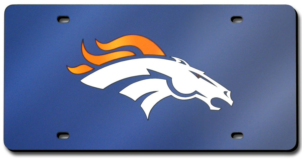Denver Broncos License Plate Laser Cut