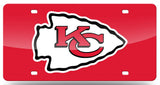 Kansas City Chiefs License Plate Laser Cut