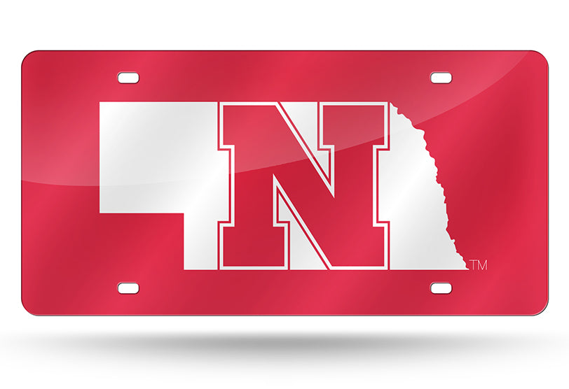 Nebraska Cornhuskers License Plate Laser Cut