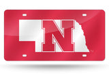 Nebraska Cornhuskers License Plate Laser Cut