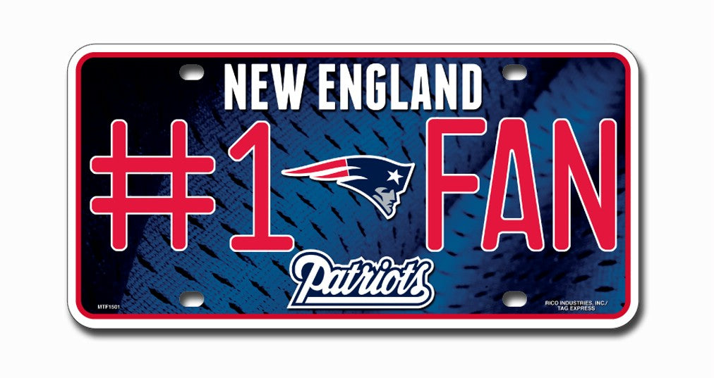 New England Patriots License Plate #1 Fan