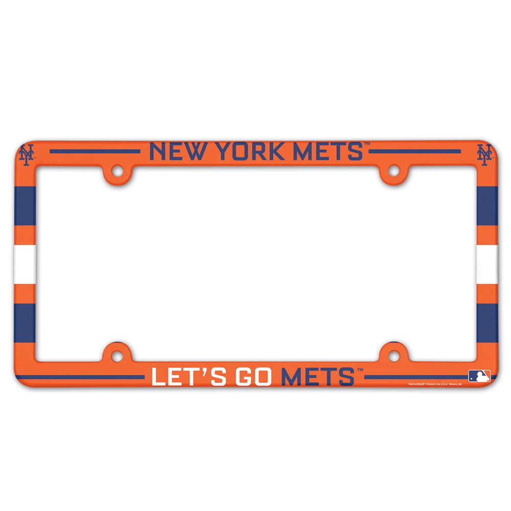 New York Mets License Plate Frame Full Color
