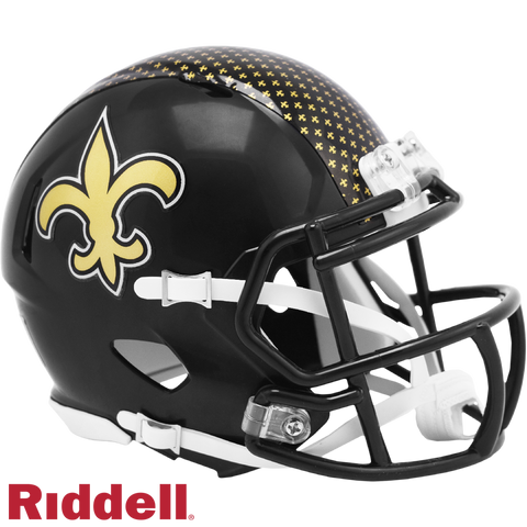 New Orleans Saints Helmet Riddell Replica Mini Speed Style On Field Alternate 2022 Periodic Restock
