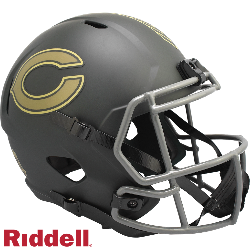 Chicago Bears Helmet Riddell Replica Full Size Speed Style Salute To Service 2025