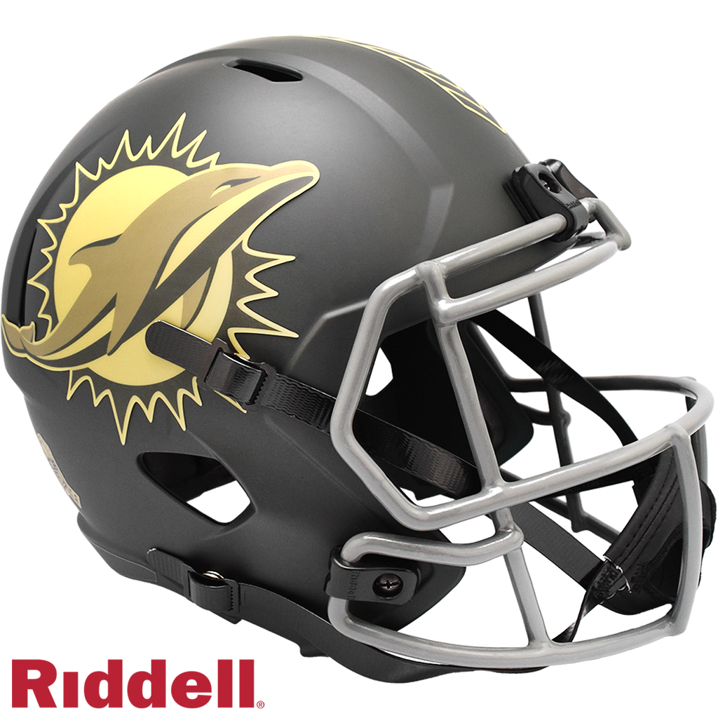 Miami Dolphins Helmet Riddell Replica Full Size Speed Style Salute To Service 2025