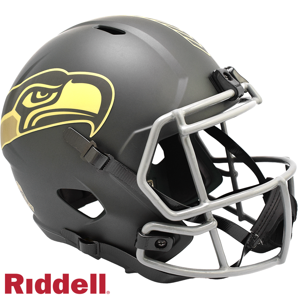 Seattle Seahawks Helmet Riddell Replica Full Size Speed Style Salute To Service 2025