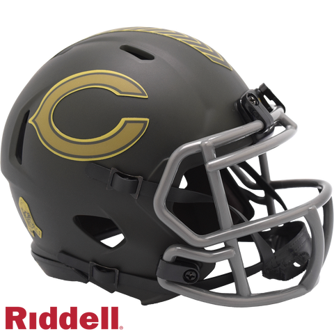 Chicago Bears Helmet Riddell Replica Mini Speed Style Salute To Service 2025