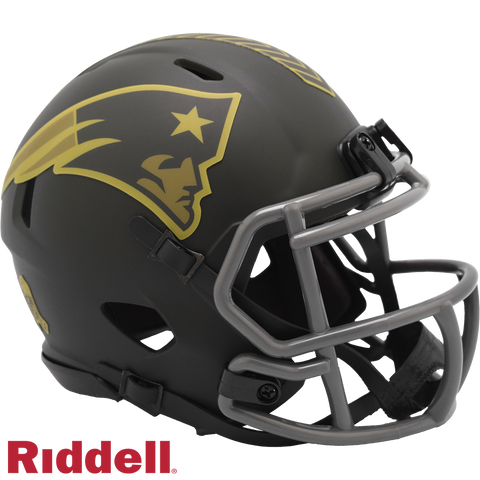New England Patriots Helmet Riddell Replica Mini Speed Style Salute To Service 2025