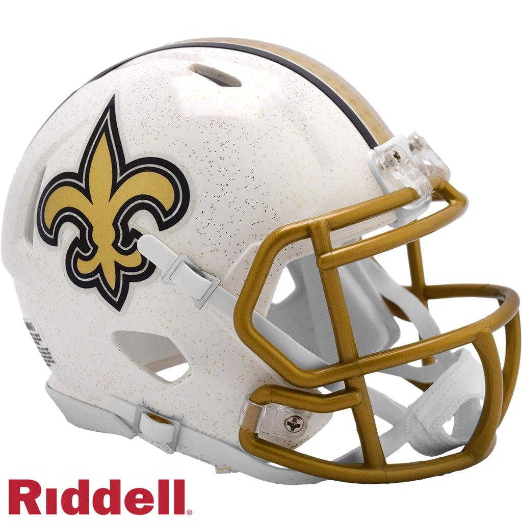 New Orleans Saints Helmet Riddell Replica Mini Speed Style On Field Alternate 2025 Periodic Restock